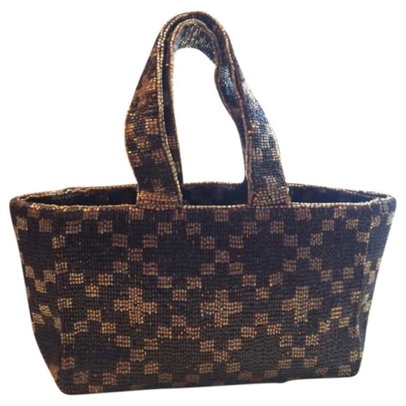 ๐โจ "Bead It!" Vintage Pierre Urbach Bronze Handbag โ A Dazzling Throwback โจ๐ - Picture 10 of 10